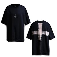 By The R/ Cross breach Tshirts BLACK "SET UP"