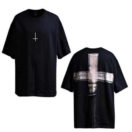 By The R/ Cross breach Tshirts BLACK "SET UP"