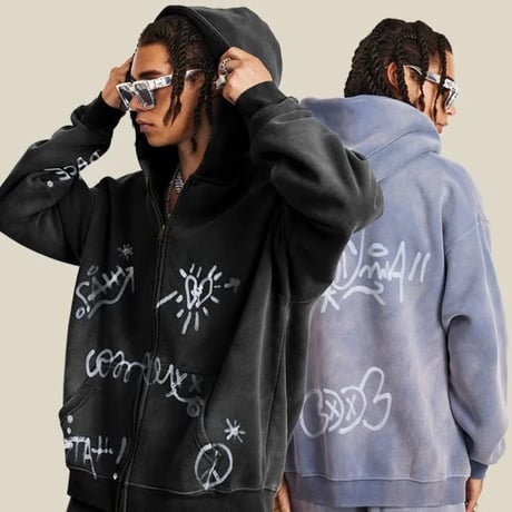 Inflation / Paint Art Hoodie (SET UP) BLUE