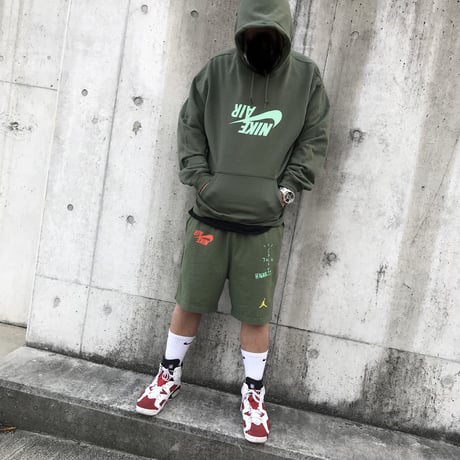 Nike × Travis Scott /Cactus Jack JORDAN Shorts "OLIVE"