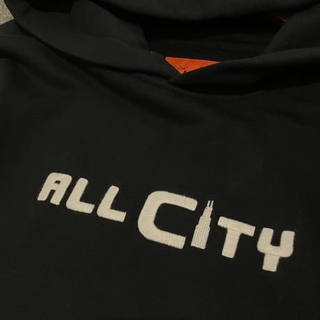 ALL CITY by Just Don / Logo Hoodie  white line