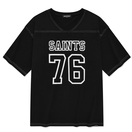 SAINT PAIN/76 stitch Tee (BLACK)