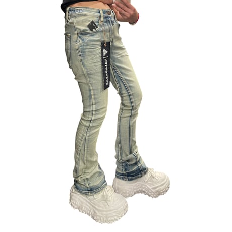 VALABASAS / Mr Stacked Denim  "Wash Blue"