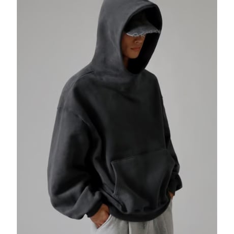 Like The Most/ Balloon Over Hoodie  "CEMENT"
