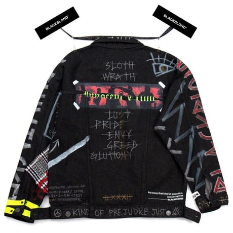 BLACK BLOND/CUSTOM Denim Jacket(BLACK)