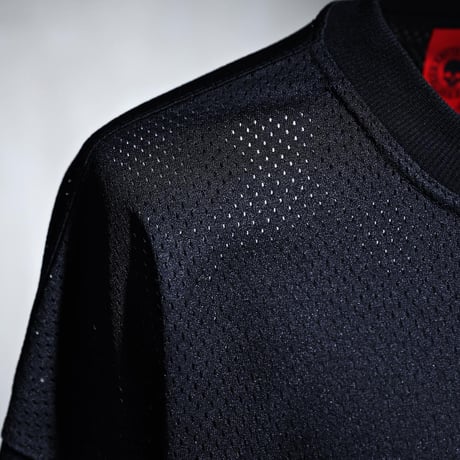 By The R/Big Lettering Mesh Tshirts (Set UP)  BLACK