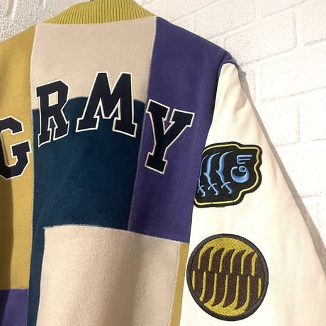 GRMY/WOOL Baseball Jacket "NAVY"
