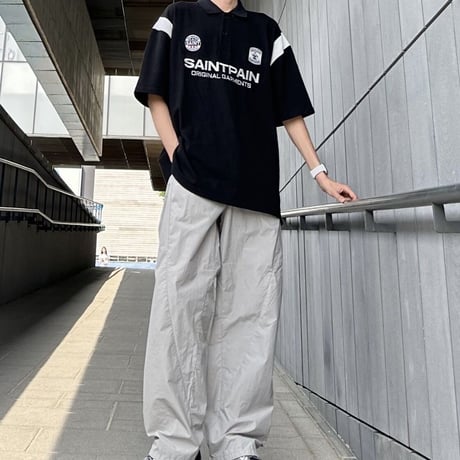 SAINT PAIN/SAINT CLUB Polo Shirts BLACK