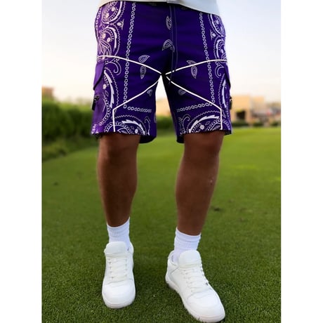 GUAPI/ BANDANA shorts  ”PURPLE”