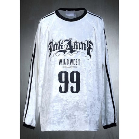 By The R/ Velor LongSleeve  "BLACK/WHITE"