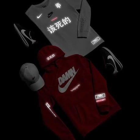 Kendrick Lamar × NIKE/LONG SLEEVE TEE RED