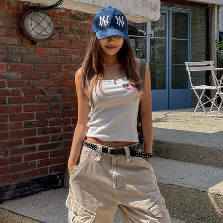 SUBLIMATION/ Reverse NY Cap (Black/denim/Brown)