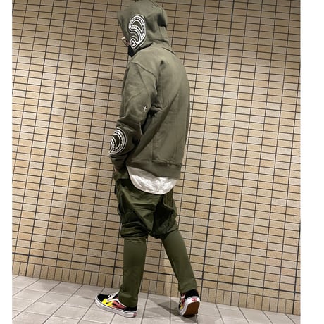 EPTM/PAISLEY  HOODIE ”OLIVE”