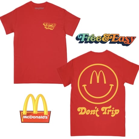 FREE&EASY/✖︎ McDonalds Tee RED