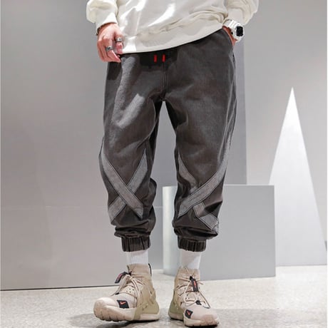 WOSS.official/Cross サルエルデニム  Black