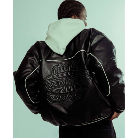 GRMY/MADRID PU LEATHER JACKET "BLACK"