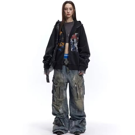 MADE EXTREME/ ART Short Zip Hoodie