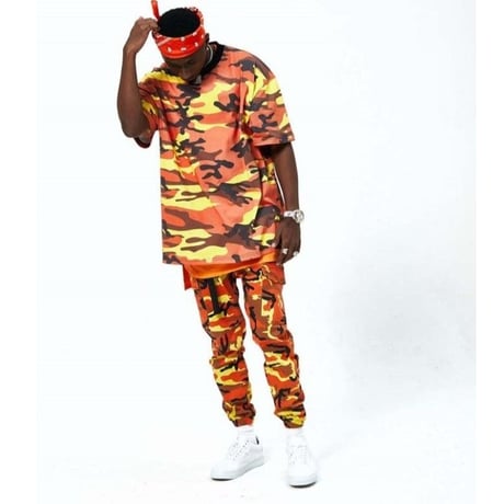 FNTY/Oversized Camo Tee オレンジ