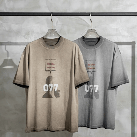 Mismatch NYC/077  Tee "GRAY&BROWN"