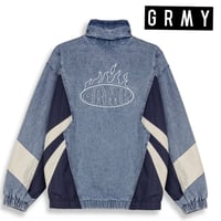 GRMY/ SCRATCHING MEMORIES DENIM TRACK JACKET