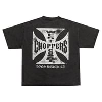 West Coast Choppers/ Logo Tee "Vintage BLACK"