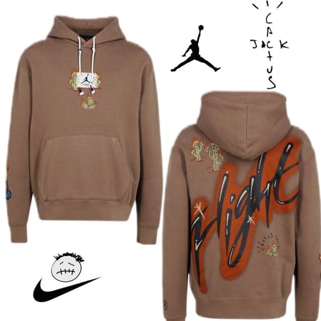 Jordan × Travis Scott /Cactus Jack JORDAN hoodie (SET UP)