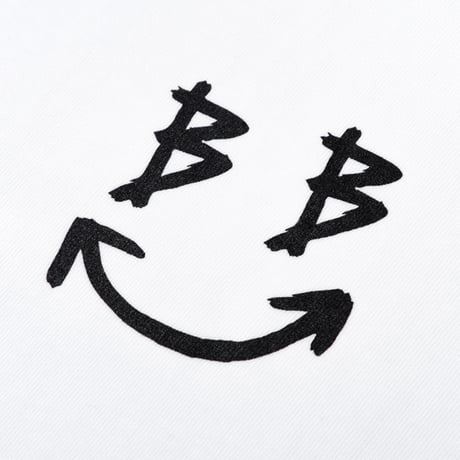 BLACK BLOND/Smile classic Tee WHITE