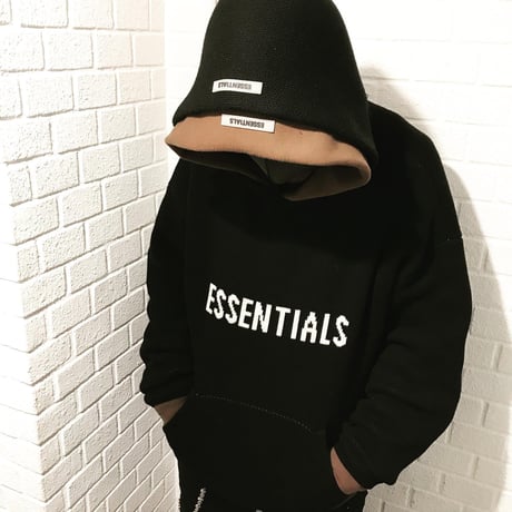 ESSENTIALS  fear of god /Knit Hoodie "BLACK"