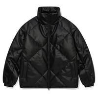 SAINT PAIN/Leather Puffer JACKET