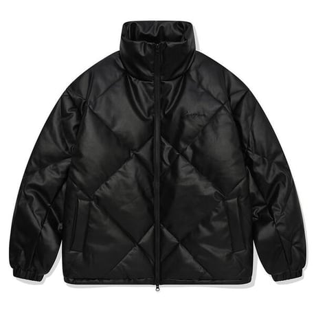 SAINT PAIN/Leather Puffer JACKET
