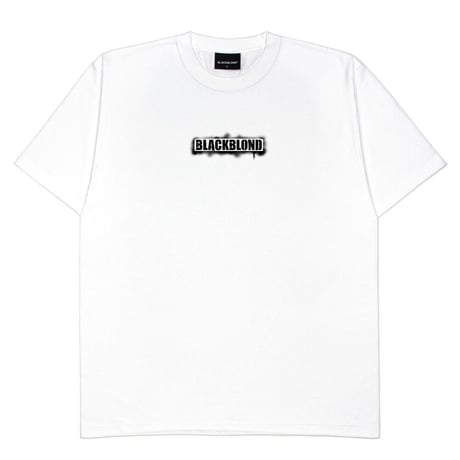 BLACK BLOND/Spray logo  Tee " WHITE"