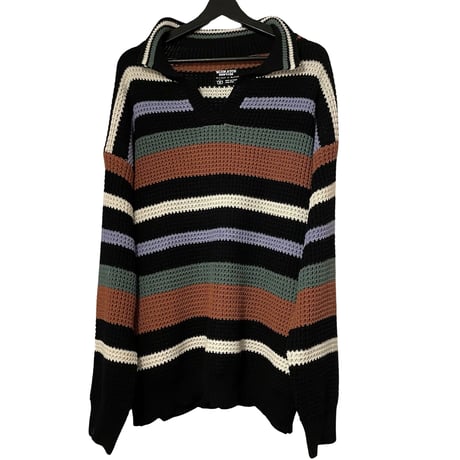 Mismatch NYC/  border crochet knit