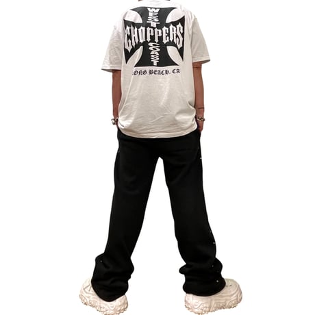 West Coast Choppers/ Logo SweatPants "Vintage BLACK" (SET UP)