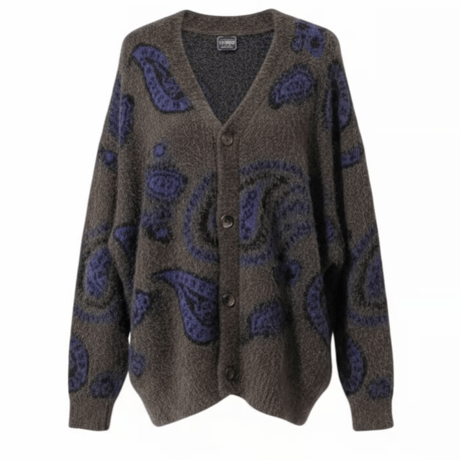 RE NEW/Bandana knit cardigan