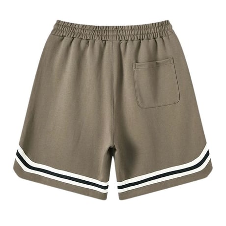 Mismatch NYC/Appliqué basketball Shorts BROWN