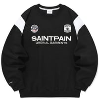 SAINT PAIN/Saint Club Varsity Crewneck "BLACK"
