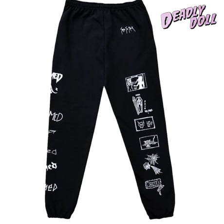 Deadly Doll/"Comic " Sweat Pants (SET UP)