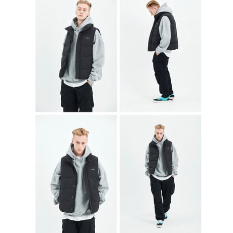 SAINT PAIN/PUFFER VEST BLACK