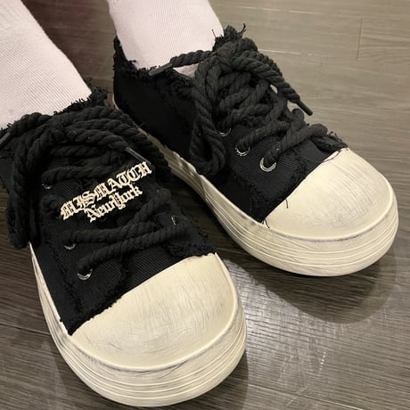 Mismatch NYC/Denim Rope Shoes BLACK