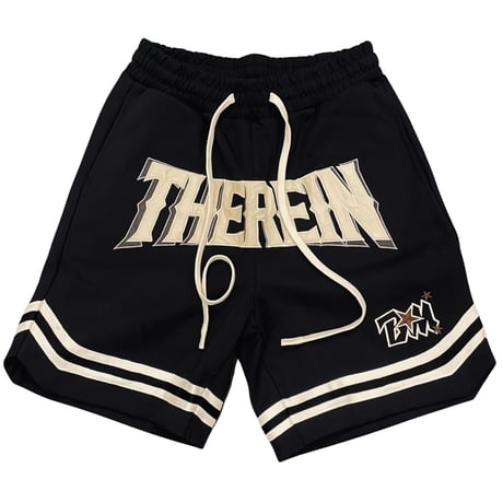 Mismatch NYC/Appliqué basketball Shorts BLACK