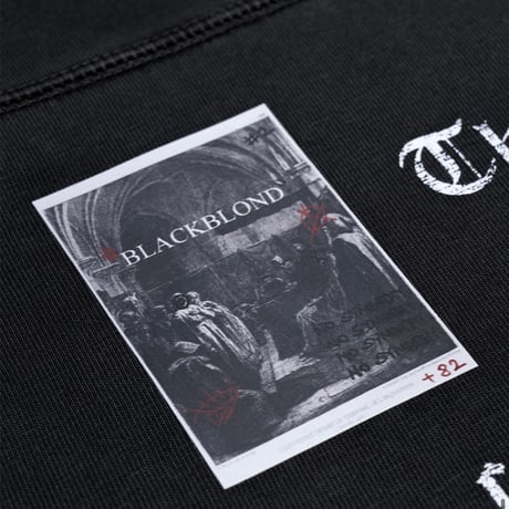 BLACK BLOND/Old English Logo Tee BLACK