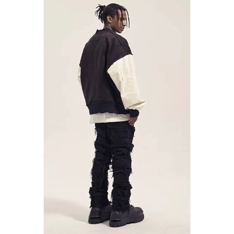 Mismatch NYC/ Fringe Black Denim