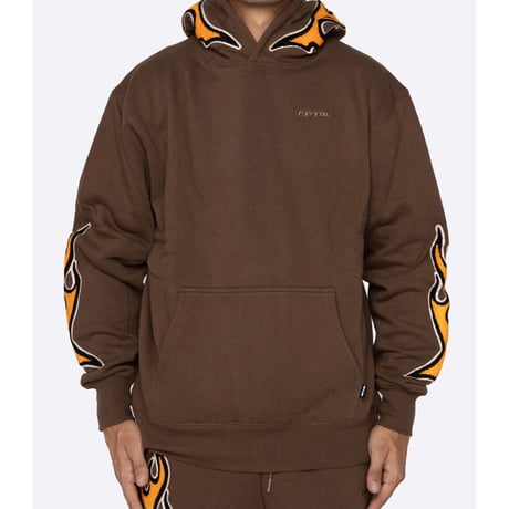 EPTM/FLAME HOODIE ”BROWN”