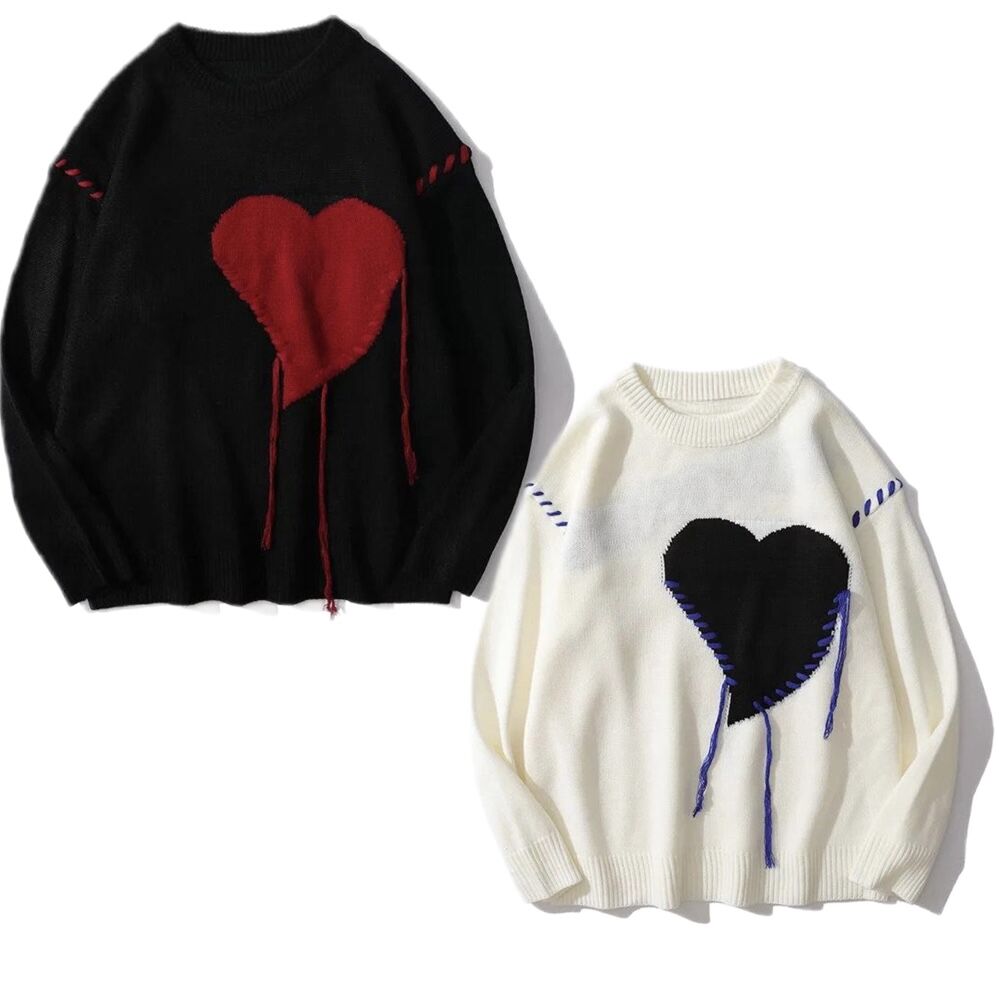 WOSS.official/Heart oversize knit | BINGOSTAR ・ WOSS.official/Heart oversize knit | BINGOSTAR ・