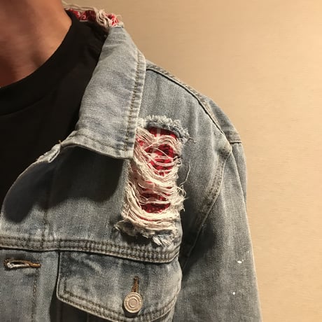 BOOHOO /BANDANA　Denim Jacket