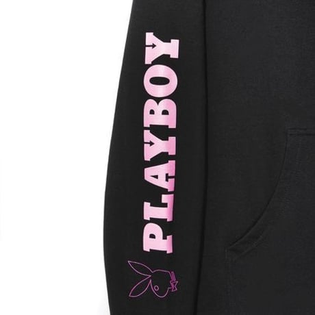 Anti Social Social Club × PLAYBOY/LOGO Hoodie BLACK