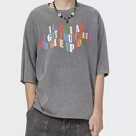 WOSS.official/Oversized vintage Logo Tshirs