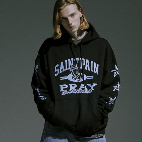 SAINT PAIN/Pray Hands Hoodie "BLACK"