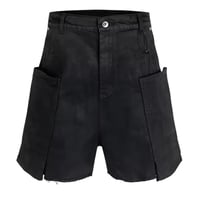 Mismatch NYC/WAX Black Denim Shorts