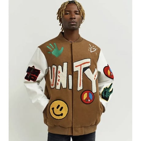 Reason Clothing Newyork /UNITY Wool Varsity Jacket